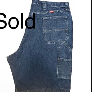 Wrangler Men's Blue Denim Carpenter Shorts